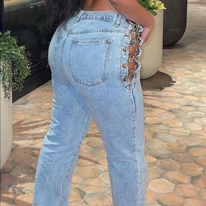 Fashion Nova Chain Link Jeans